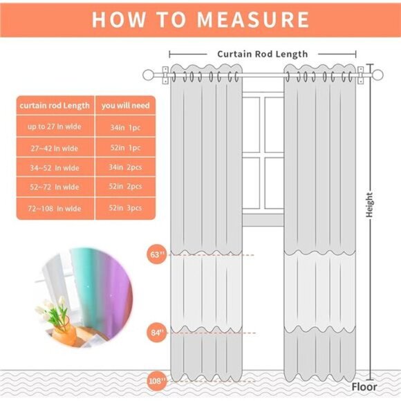 Curtains for Girls Bedroom Decor, Rainbow Curtains for Kids Room Decor, - Picture 2 of 7